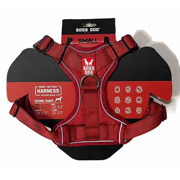 Boss Dog Small Canine Red Adjustable Tactical Harness NWT - Picture 1 of 8